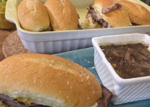Roast Beef Melt With Au Jus Dipping Sauce Recipe
