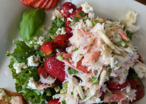 Snow Crab Salad with Balsamic Strawberries recipes