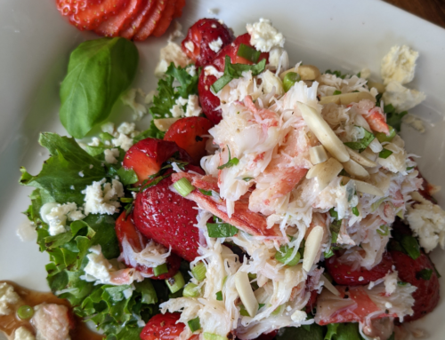 Snow Crab Salad with Balsamic Strawberries