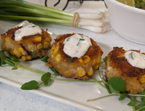 Crab Cakes with Shallot and Green Onion Remoulade