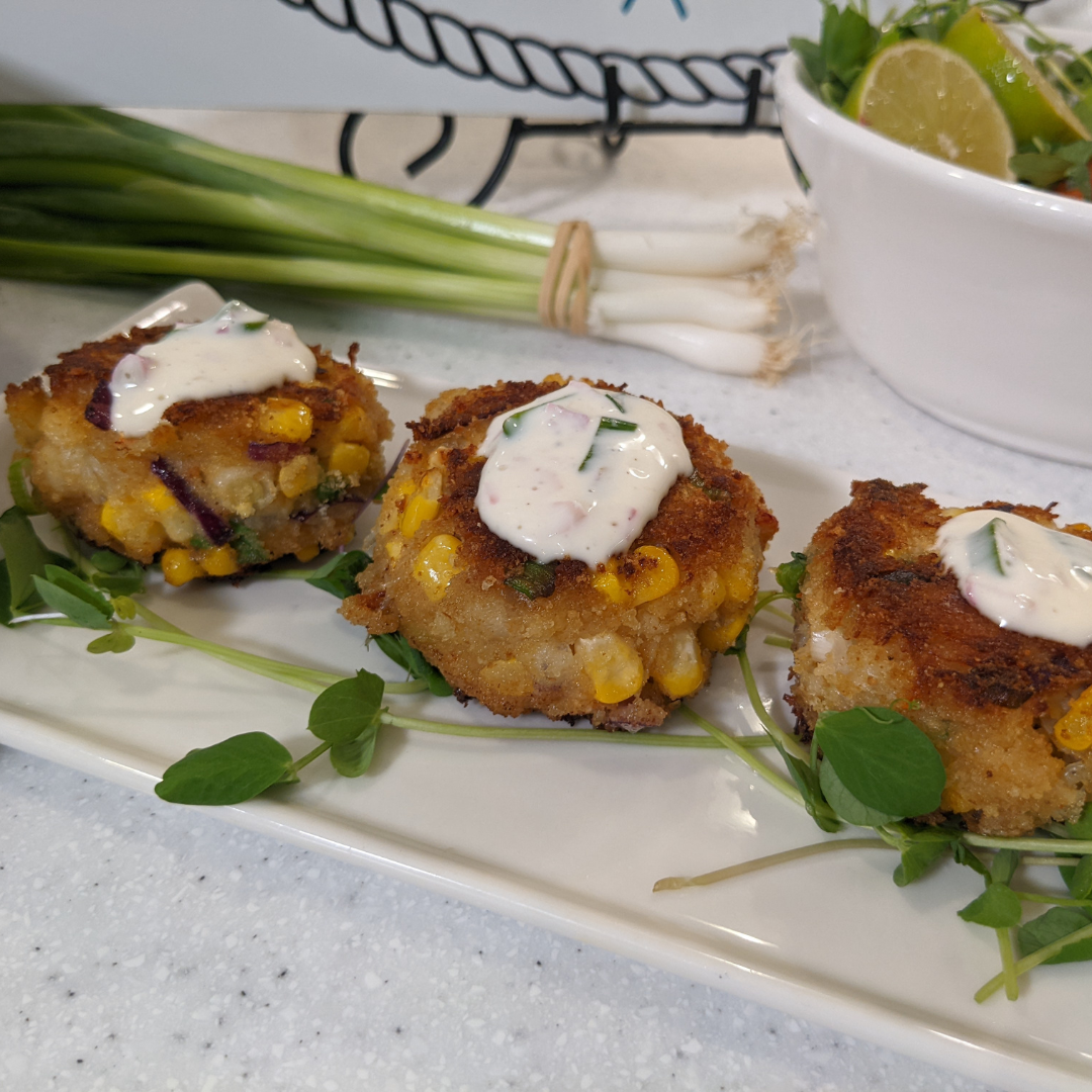 Crab Cakes with Shallot and Green Onion Remoulade Recipe