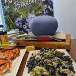Asian Style Wild Blueberry and Rock Crab Salad recipe