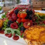 Summer Berry Salad with Blackberry Vinaigrette and fried Goat Cheese Recipe
