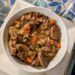 Slow Simmered Beef Barley Soup with Mushrooms recip
