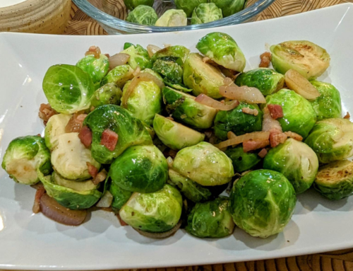 Smoky and Savory: Sautéed Brussel Sprouts with Double Smoked Bacon