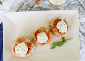 Northumberland Rock Crab Cakes with Dill Remoulade recipe