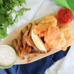 Perfectly Light and Crispy Beer Battered Haddock with Restaurant Style French Fries recipe