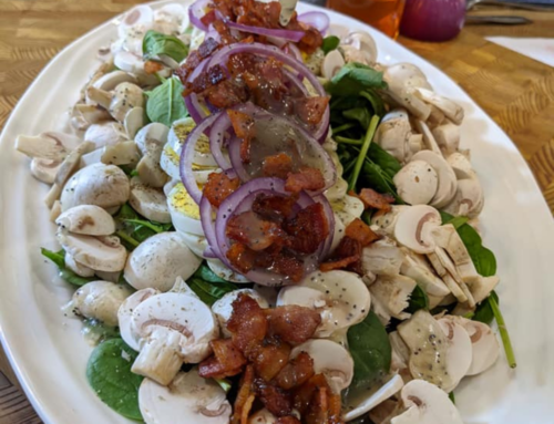 Spinach Salad with Honey Poppy Seed Dressing