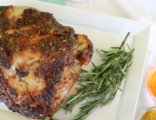 Sweet and Sticky Leg of Lamb