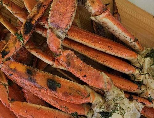 Grilled Snow Crab Cluster with Herb Butter