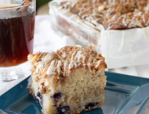 Maple and Wild Blueberry Coffee Cake